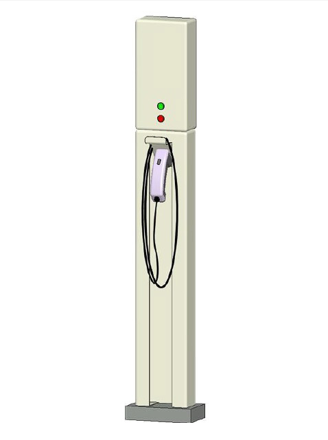 本体部（縦設置）と自立スタンドの組み合わせ