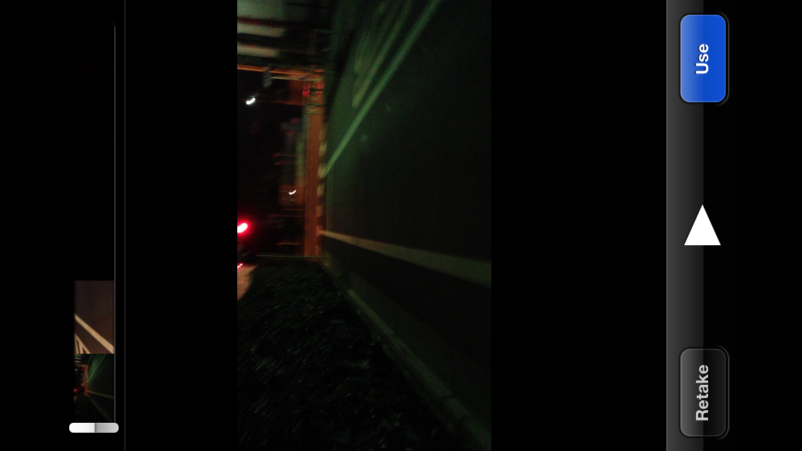 「Use」ボタンをタップでアプリ内に動画が保存されるよ