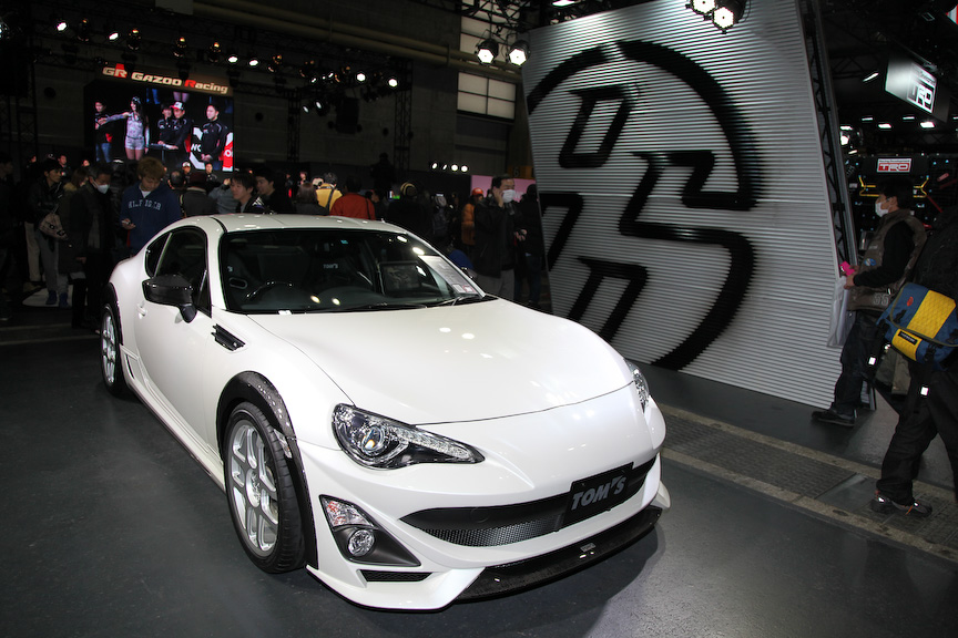 トヨタ/GAZOO Racingは3ホール。東京オートサロンと同じく、86を前面に押し出した展示内容。86やGAZOO Racingのカスタマイズカーは大阪でも人気