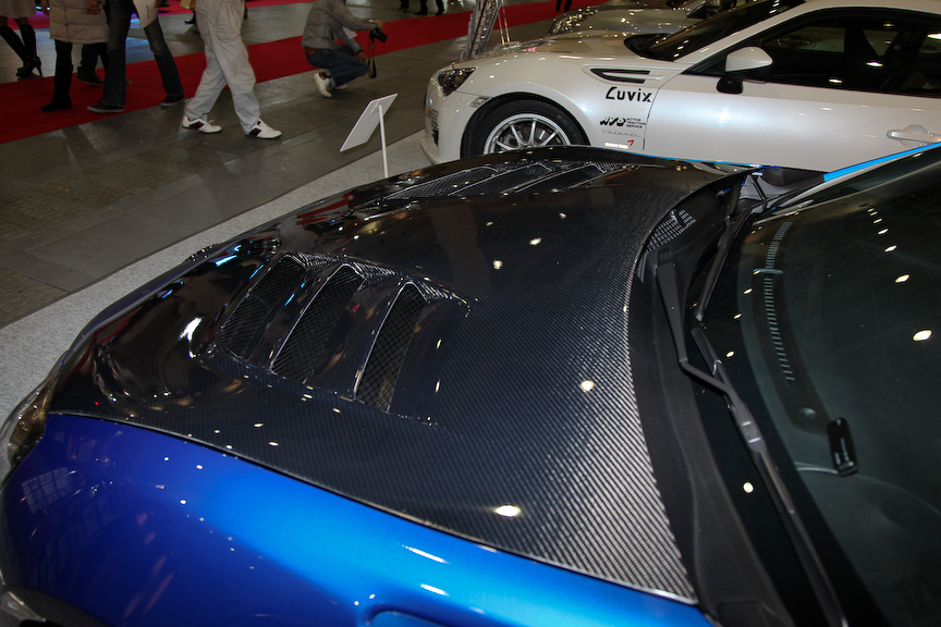 オリジナルブランド「AGRESS」のパーツを多数装着したオートプロデュースA3のBRZ。マフラーなどの排気系から足まわり、インテリアパーツまでオリジナルパーツを広くラインアップする