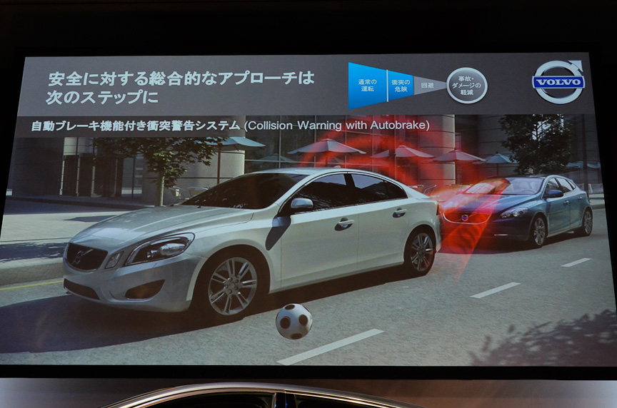 自動ブレーキ機能付き衝突システム