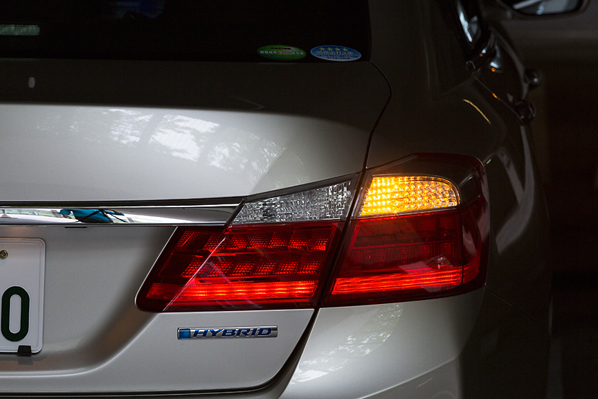 リアコンビランプの点灯パターン。ストップランプとポジションランプはLEDだ