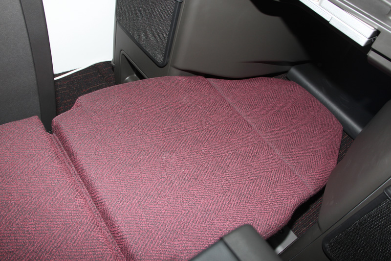 フルフラットにした状態