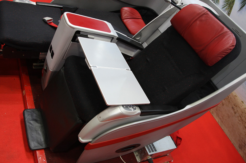 エアアジアの2クラス機に装備されているプレミアム・フラットベッド