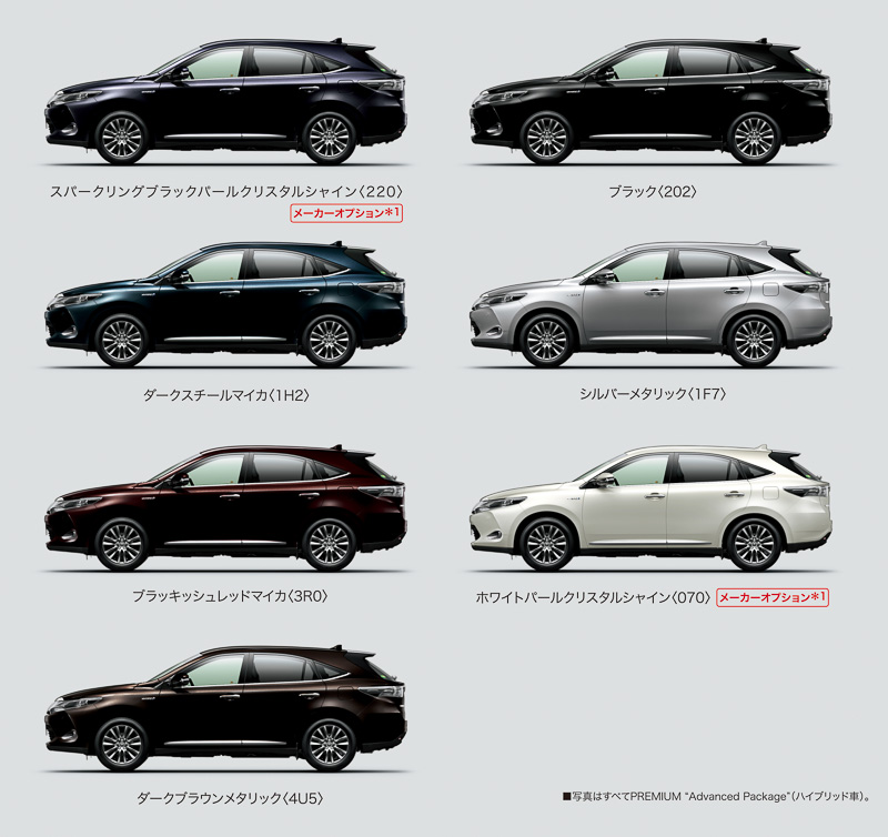ボディーカラーは新規開発の4色を含む7種類