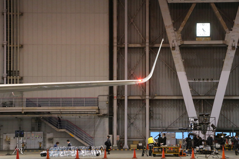 ウイングレットを正面から