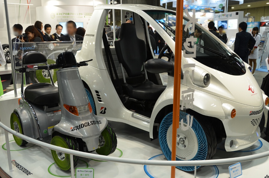 エアフリー・コンセプトを装着したクルマ