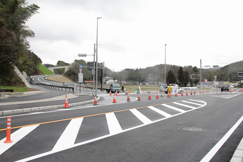 吉舎IC入口。松江道の三刀屋木次ICからここまでの区間は無料