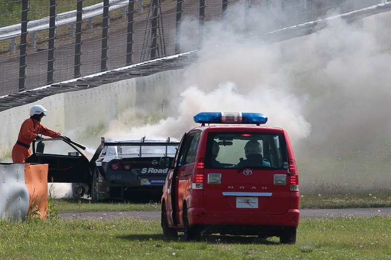 マーシャルが消火し全焼は免れた