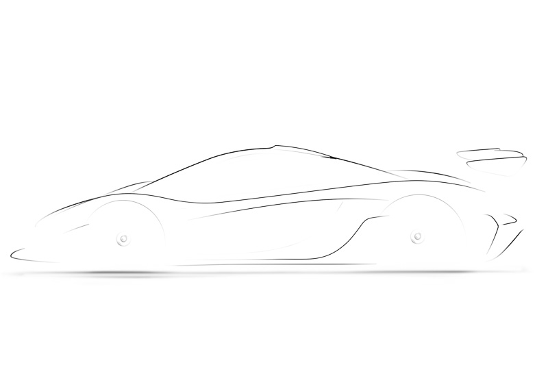 “ロードカーよりもエアロダイナミクス、ダウンフォースをさらに向上させる”という「マクラーレン P1 GTR」のイメージスケッチを公開