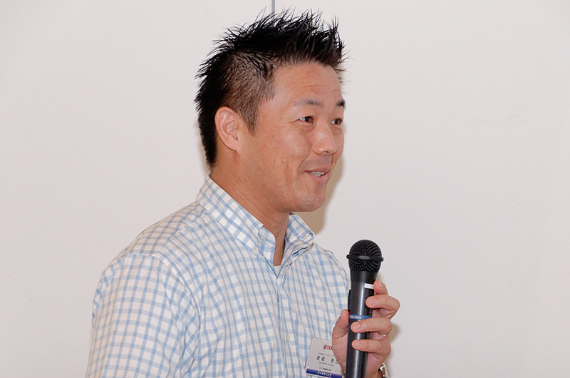 「所有感を満たすような製品作りをしていきたい」と話した、ヤマハ発動機SPV事業部 マーケティング部の鹿嶋泰広氏