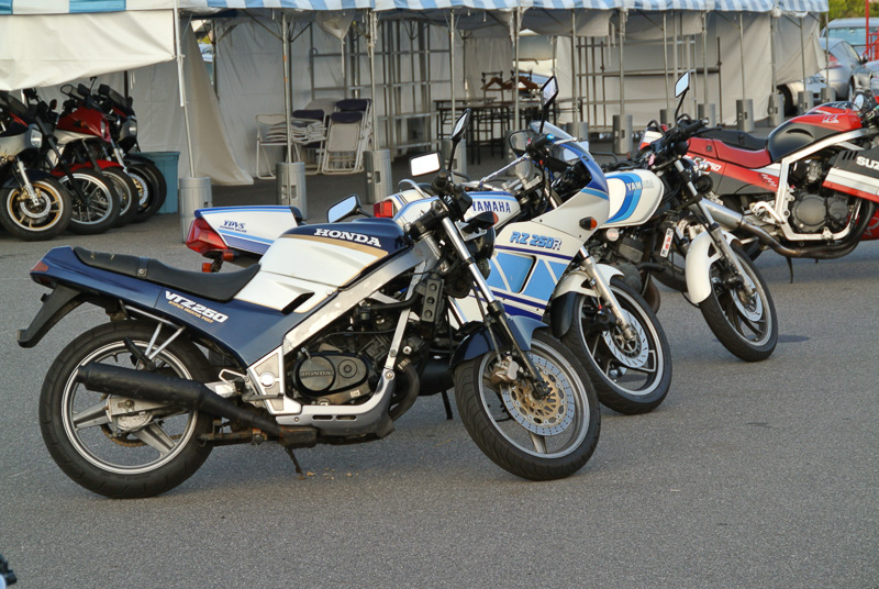見逃してしまった「ニューマシン・オールドマシン試乗会」。VTZとか、RZとか、乗りたかったなあ
