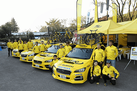 MAVICカラー”の「レヴォーグ」が登場した「2014ジャパンカップサイクル