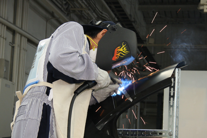 溶接作業のようす