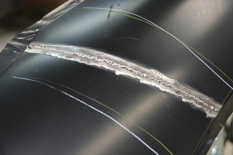 作業完了後の溶接部位