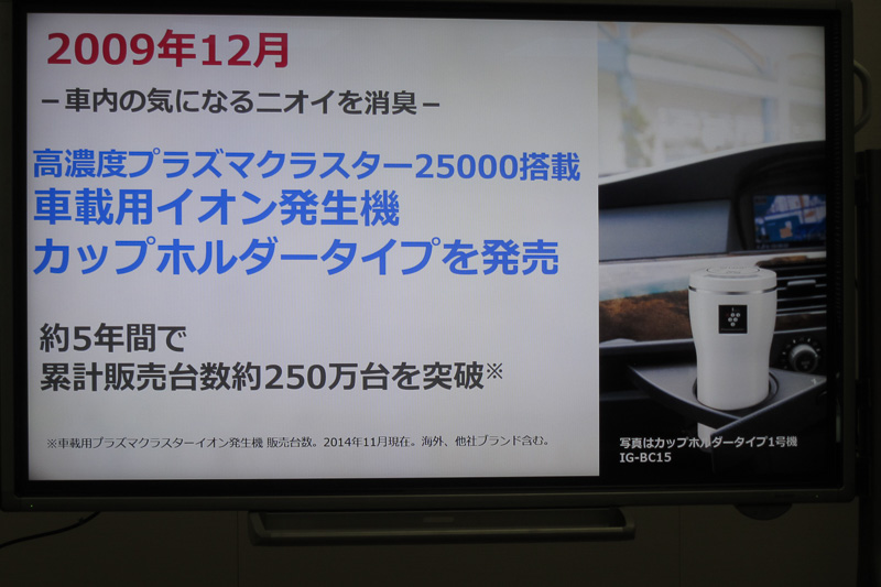 車載タイプは2009年12月に最初の製品を発売