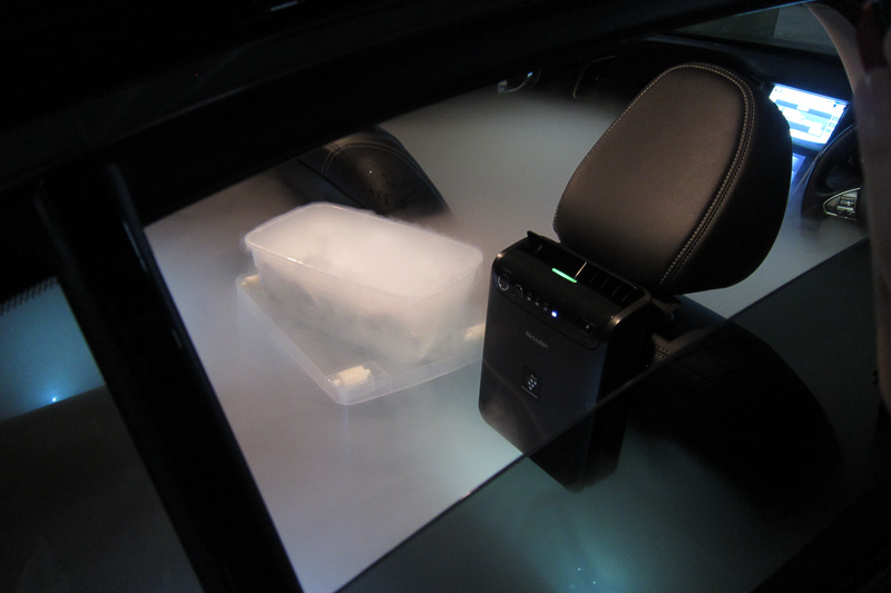 フィルター搭載タイプのIG-GCF15を駆動すると煙が薄くなり始める