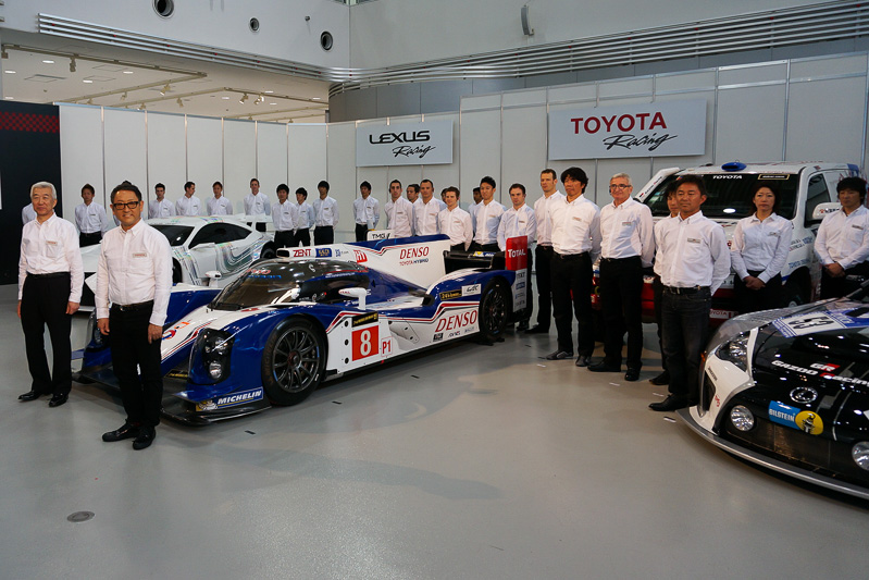 2014年のモータースポーツ活動発表会のようす