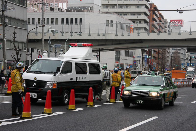 この区間は時間差で撤去を行っていた