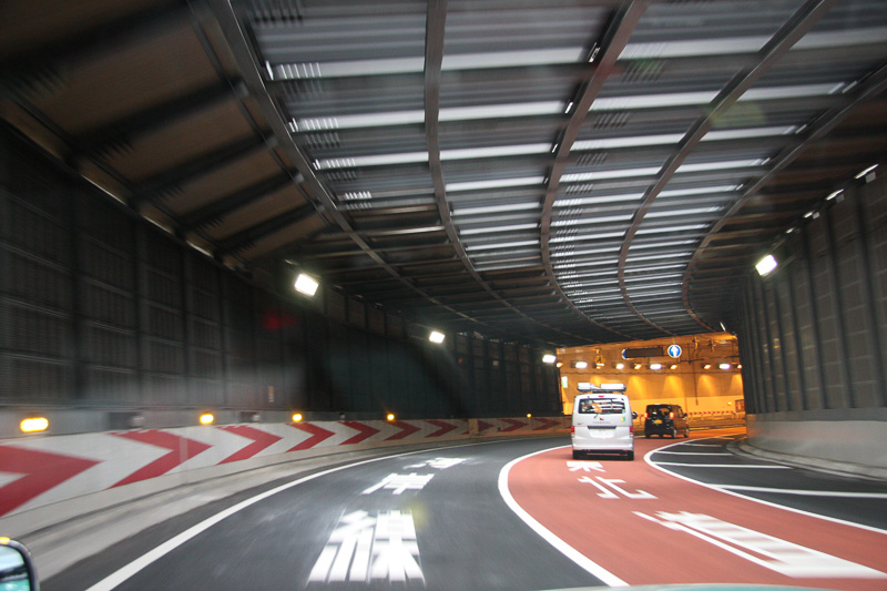 大橋JCTのコーナーは結構きつい