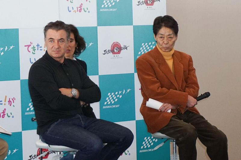 ジャン・アレジ氏（左）と今宮純氏（右）