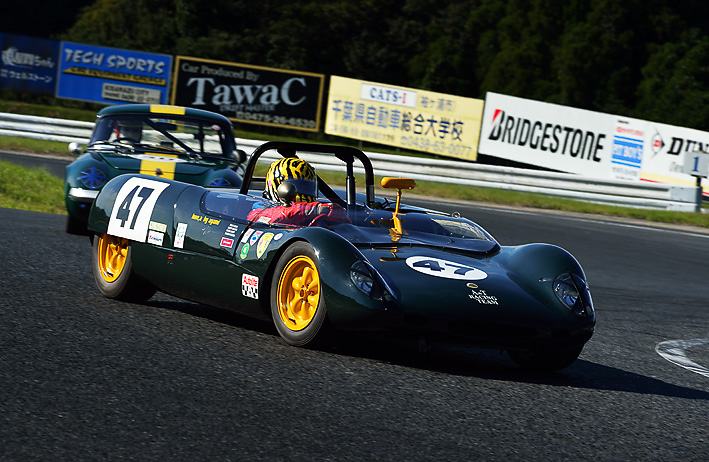 「鈴鹿アタックラップ＆ハイスピード」の主なエントリー申し込み車両。左から「McLaren M4A」「Cooper Maserati」「Lotus 23B」