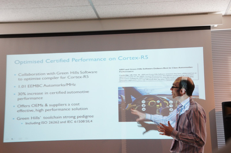 英ARMエンベデッド担当副社長のリチャード・ヨーク氏のプレゼンテーションスライド
