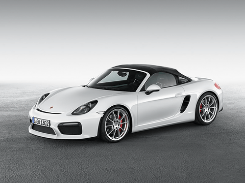 ポルシェ 981ボクスタースパイダー718ケイマン1/43ホワイト2000台限定 ポルシェ、世界初公開する新型「ボクスター スパイダー」の予約受注を4