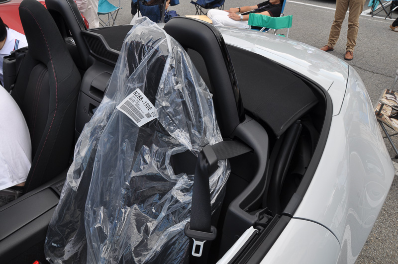 納車されたばかりの新型ロードスターも参加