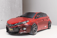 Amazon | ジオニックトヨタ シャア専用 オーリス ミニカー 1/30