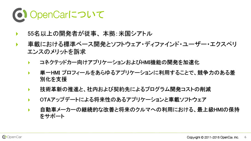 OpenCar Connect インフォテイメント・フレームワークは、短期間での開発を可能とする