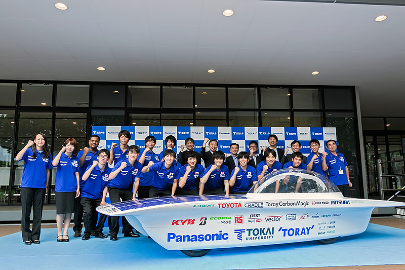 東海大学 湘南キャンパスで開催された「ブリヂストン・ワールド・ソーラー・チャレンジ 2015」参戦体制発表会