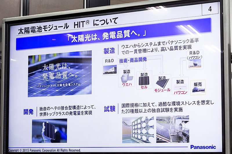 太陽電池モジュール「HIT」について