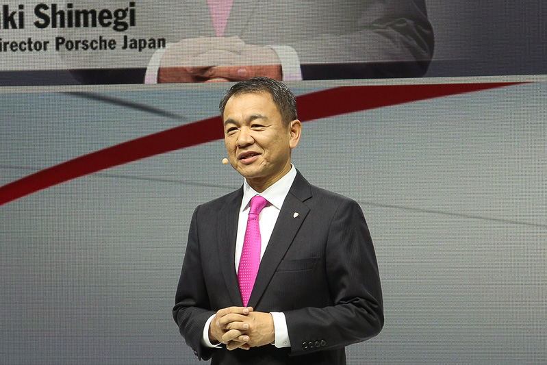 ポルシェ ジャパン 代表取締役社長の七五三木敏幸氏が、2台のワールドプレミアモデルなどについて解説