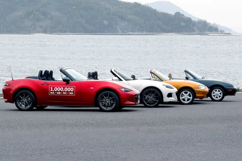 1989年4月の発売以来、4モデル27年で累計生産100万台を達成した