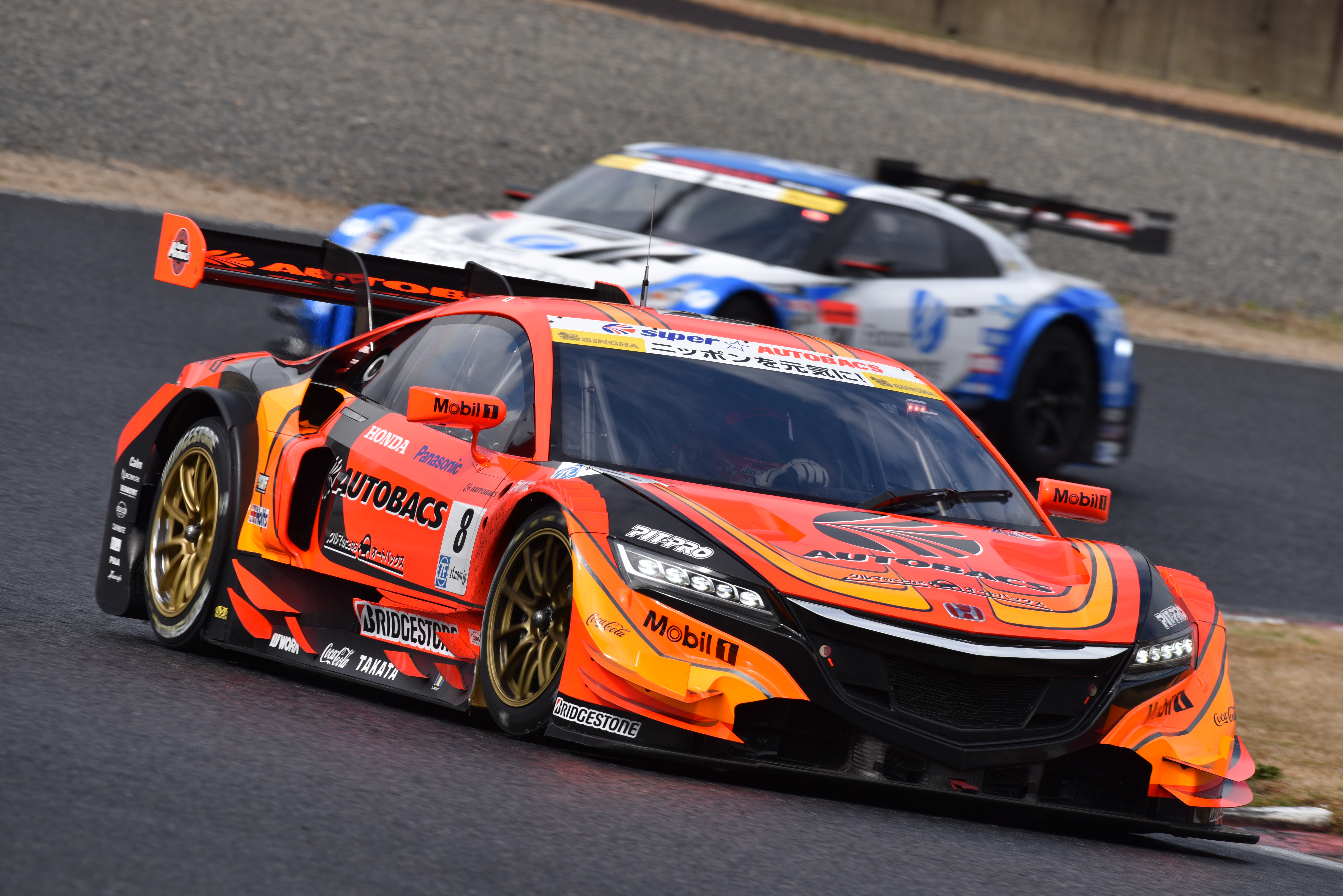 ARTAのオレンジは難しい色の一つだが破綻なくよく再現されている（SUPER GT公式テスト/岡山国際サーキット）