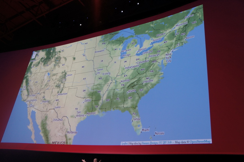 地図だけ表示された