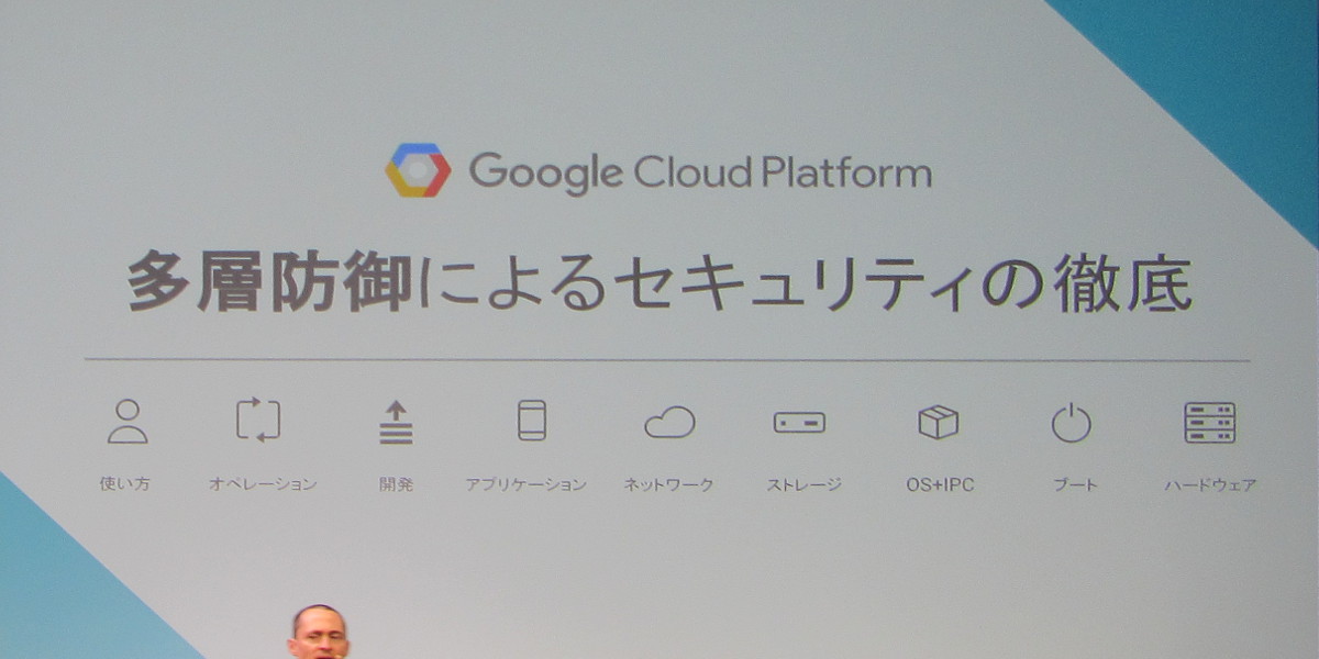 GCPは多層防御によるセキュリティを徹底しているという