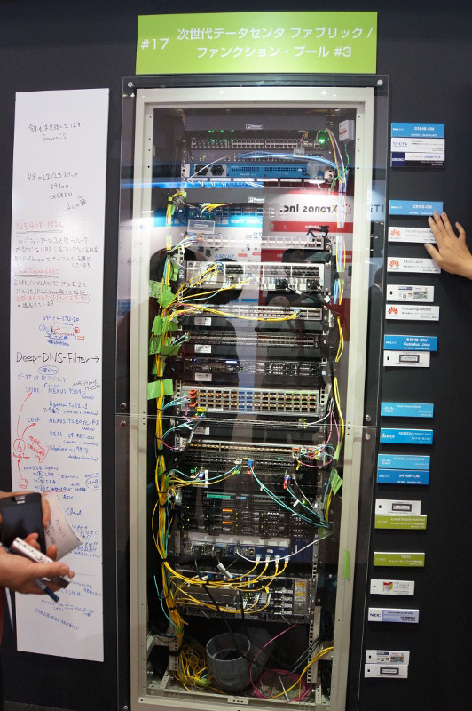 ラック17はファンクションプールと次世代データセンターファブリック