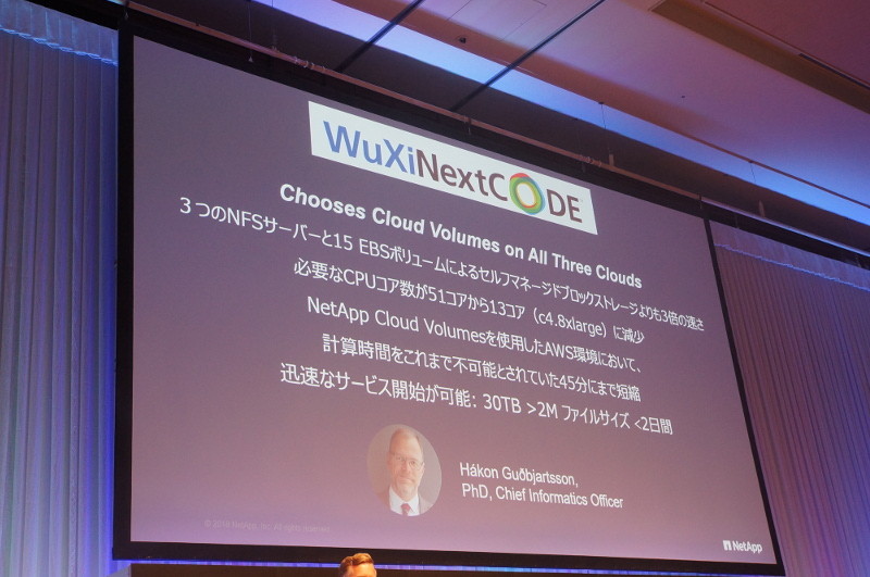 ゲノム解析のWuXi NextCODE社のCloud Volumes Service採用事例