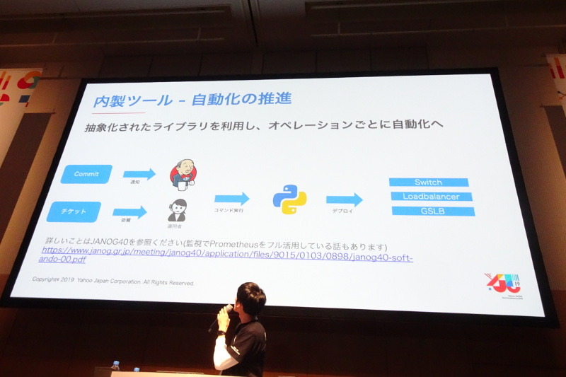 従来型ネットワークを内製により自動化