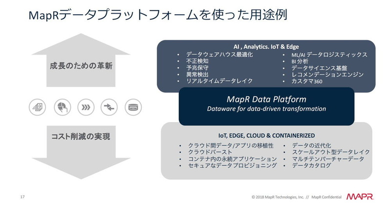 MapRデータプラットフォームのユースケースと導入効果