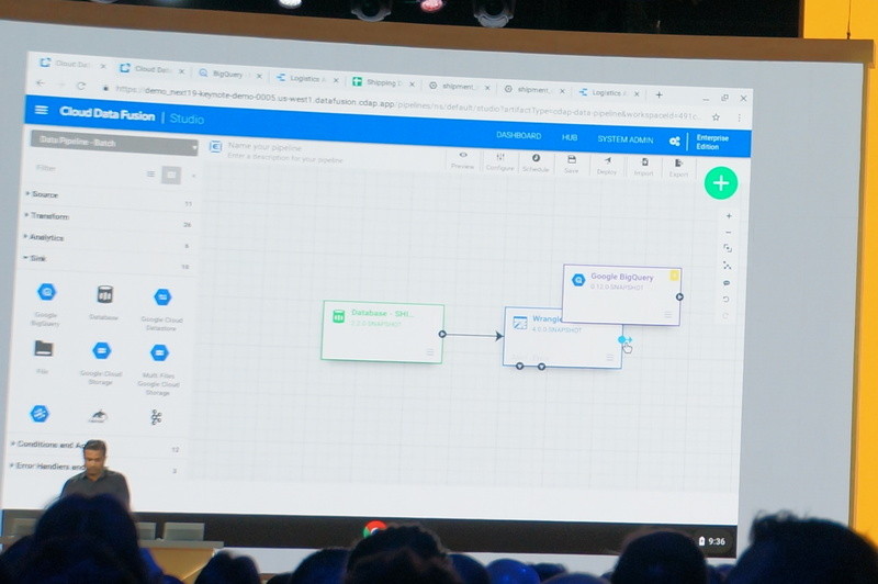 数クリックでデータのパイプラインを作れる