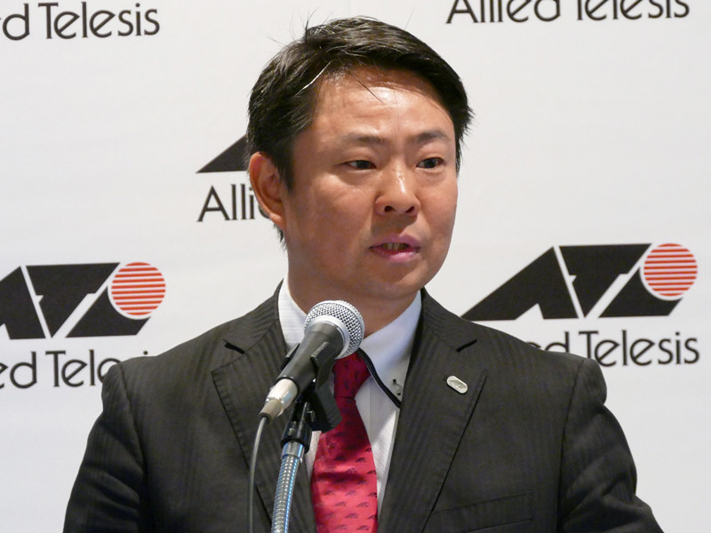 アライドテレシス 上級執行役員 マーケティング統括本部 統括本部長の佐藤誠一郎氏