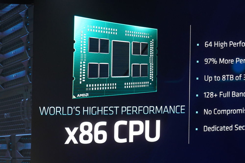第2世代EPYCは世界最高性能のx86プロセッサだという