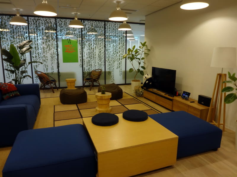 新オフィスの一部。WeWorkが運営するオフィスの1フロアを貸し切った