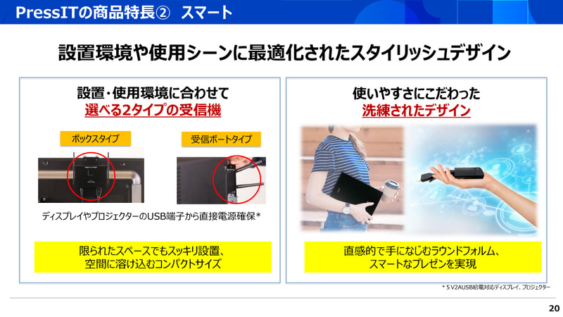 2タイプの受信機を用意