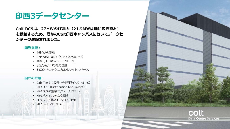 印西3データセンターの概要