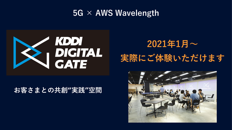 「KDDI DIGITAL GATE」でAWS Wavelengthが2021年1月から体験できるように