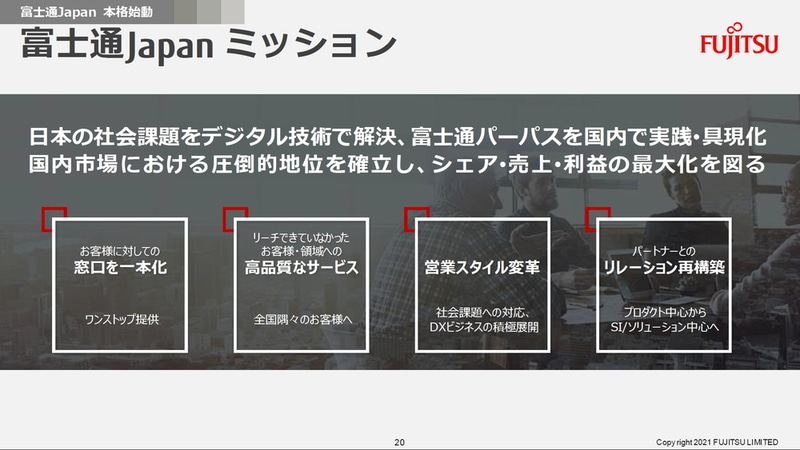富士通Japanのミッション